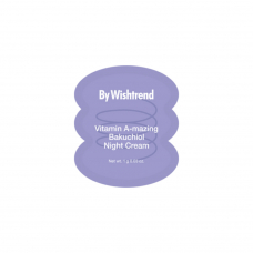 Крем ночной с ретинолом и бакучиолом (пробник) By Wishtrend Vitamin A-mazing Bakuchiol Night Cream 1ml