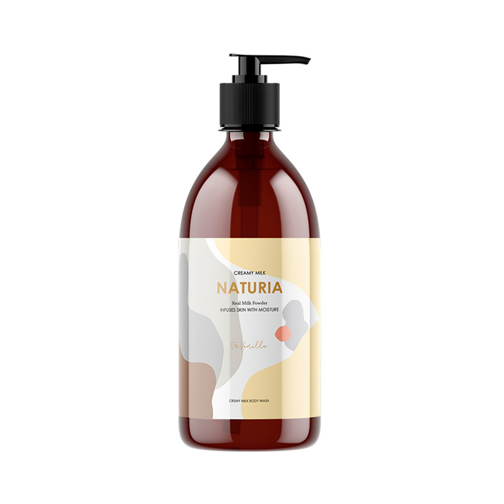 NATURIA Creamy Milk Body Wash - So vanilla Гель для душа Ваниль 750ml