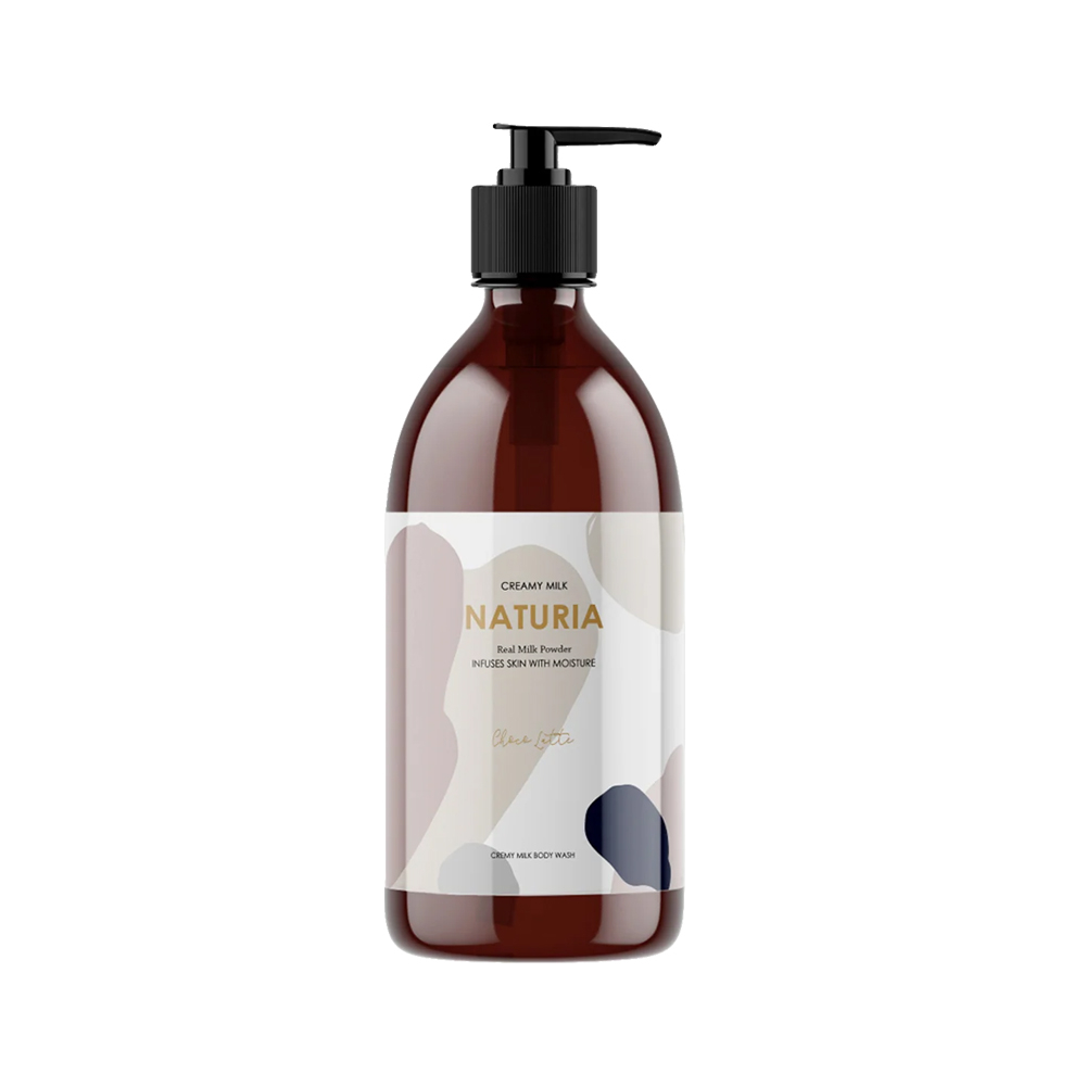NATURIA Creamy Milk Body Wash - Choco latte Гель для душа Шоколад 750ml