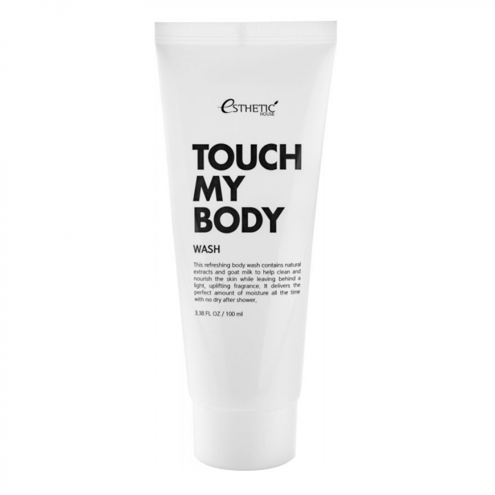 Гель для душа с козьим молоком и лактобактериями Esthetic House Touch My Body Goat Milk Body Wash 100ml