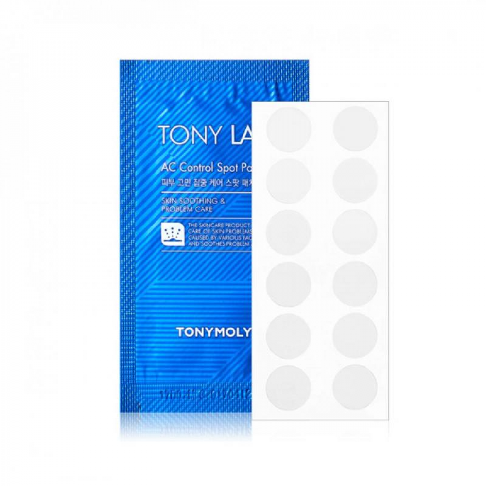 Наклейки от угрей и несовершенств кожи TonyMoly Tony Lab AC Control Spot Patch 12 pieces