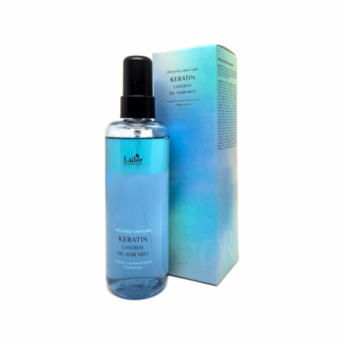 La`dor Keratin Layered Oil Mist Парфюмированное масло-мист для волос с кератином 130ml