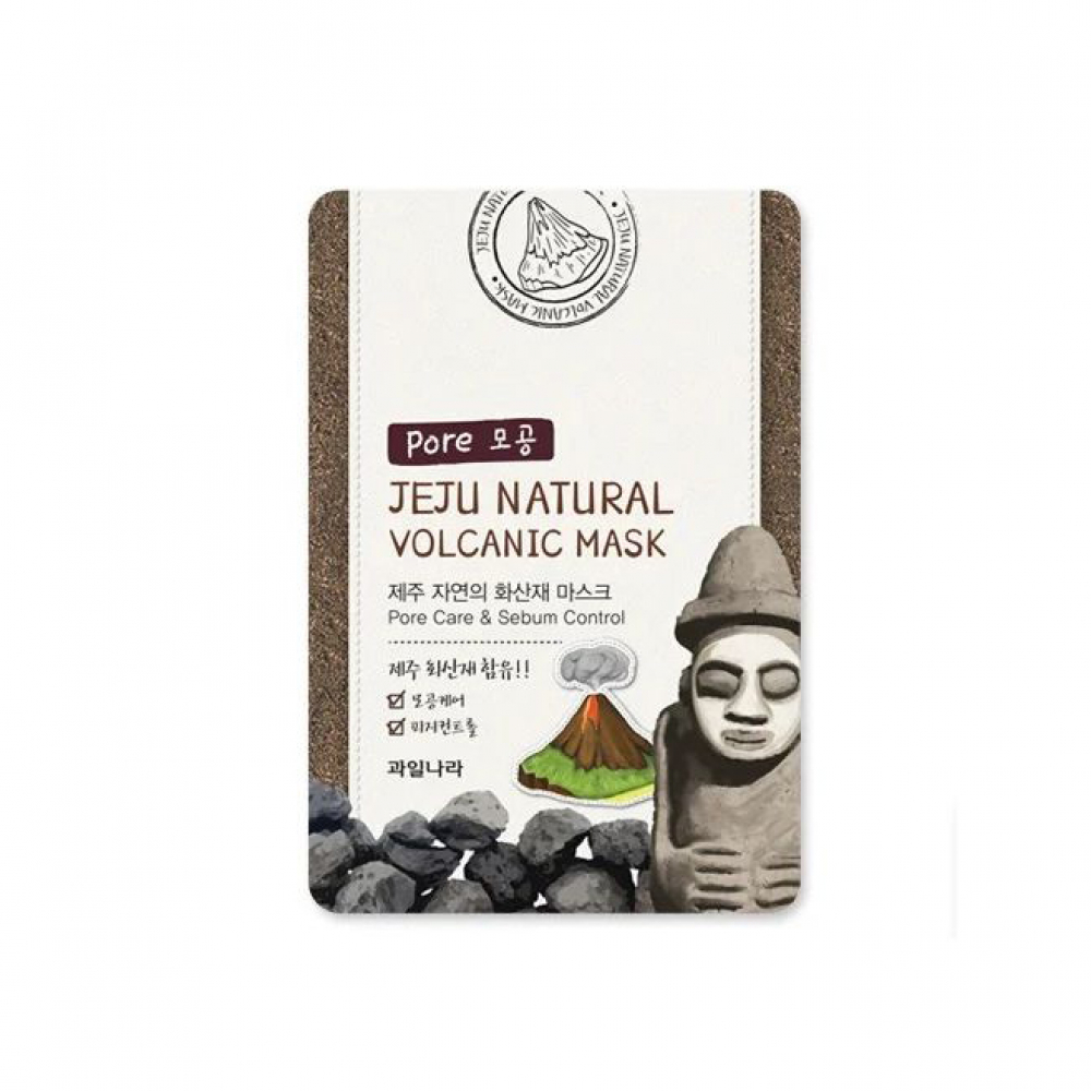 Маска на тканевой основе для лица WELCOS Jeju Natural Volcanic Mask Pore Care &amp; Sebum Control 20ml