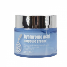 Увлажняющий крем для лица с гиалуроновой кислотой ZENZIA Hyaluronic Acid Ampoule Cream 70ml