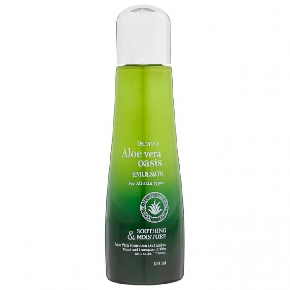Эмульсия для лица с экстрактом алоэ вера Deoproce Aloe Vera Oasis Emulsion 150ml