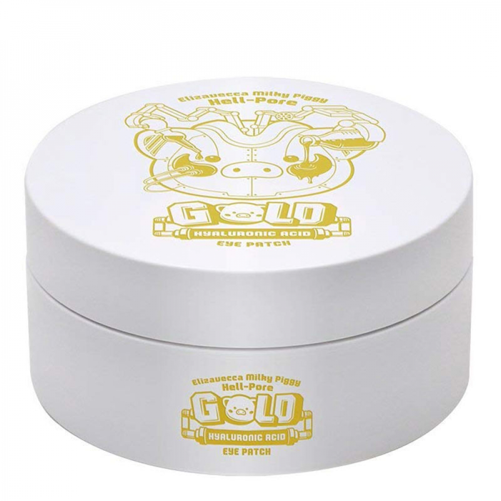 Патчи для глаз с гиалуроновой кислотой Elizavecca Milky Piggy Hell-Pore Gold Hyaluronic Acid Eye Patch 60 pieces