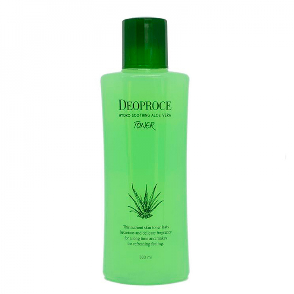 Тонер для лица с экстрактом алоэ Deoproce Hydro Soothing Aloe Vera Toner 380ml