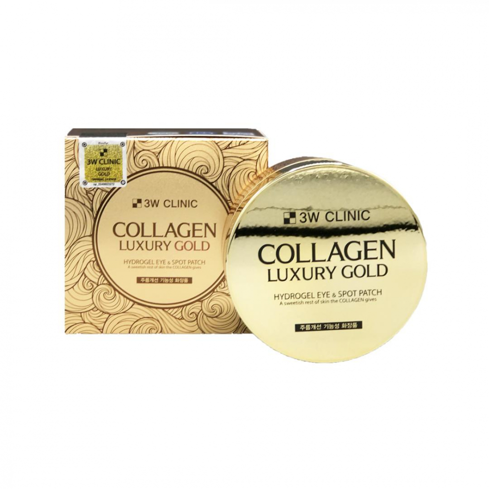Гидрогелевые патчи с коллагеном 3W Clinic Collagen Luxury Gold Hydrogel Eye &amp; Spot Patch 60 pieces