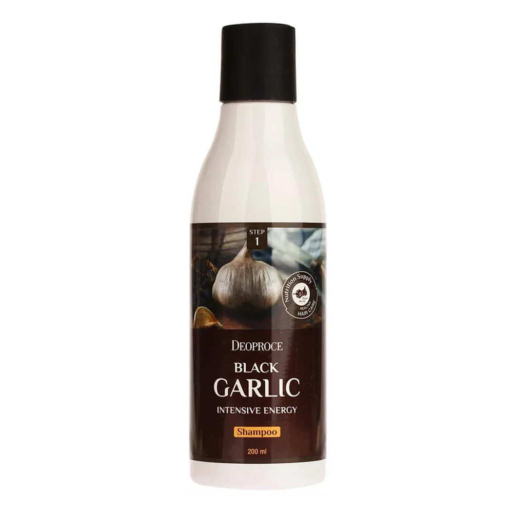 Шампунь для волос с черным чесноком Deoproce Black Garlic Intensive Energy Shampoo 200ml 