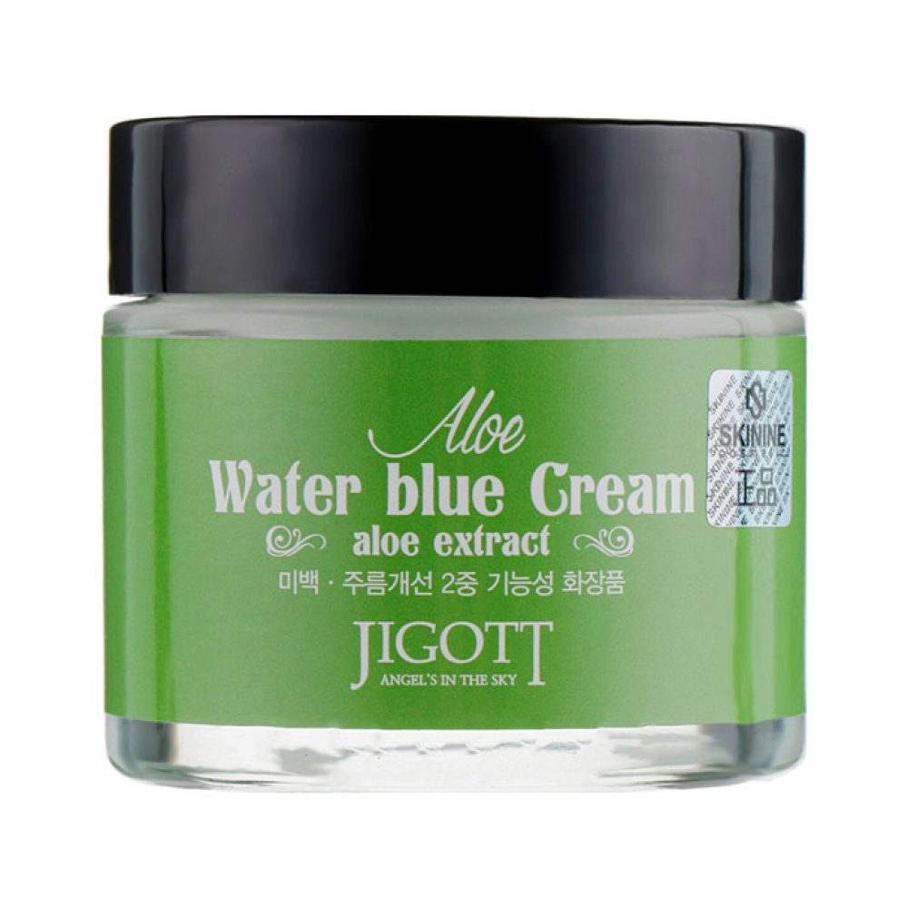Увлажняющий крем для лица с экстрактом алоэ Jigott Aloe Water Blue Cream 70ml