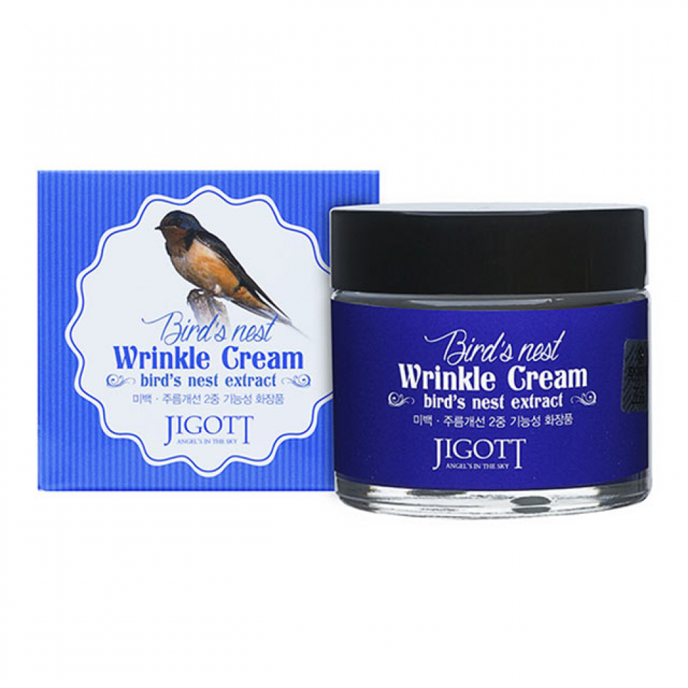 Антивозрастной крем с экстрактом ласточкиного гнезда Jigott Bird's Nest Wrinkle Cream 70ml