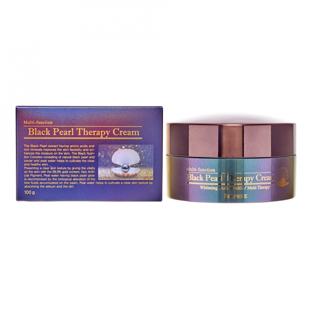Крем для лица с экстрактом чёрного жемчуга Deoproce Black Pearl Therapy Cream 100g
