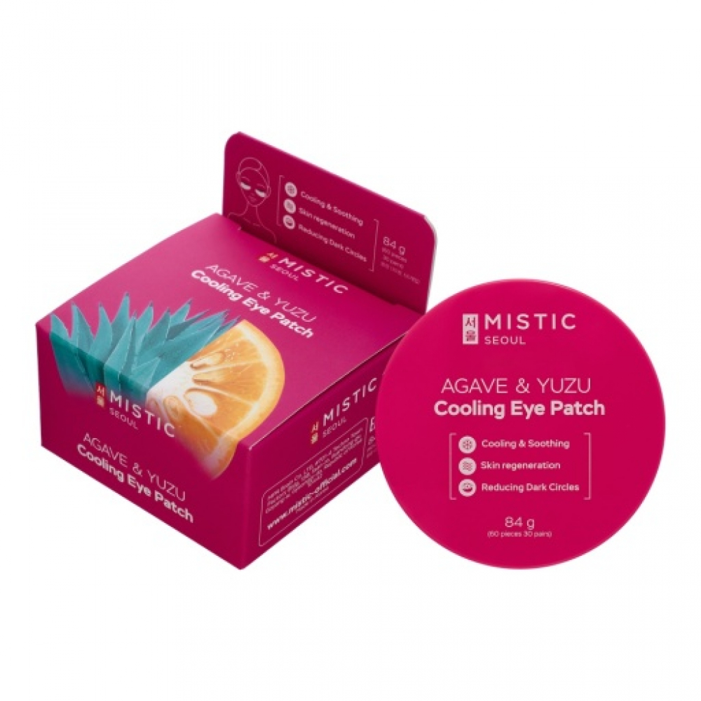 Охлаждающие патчи с экстрактами Агавы и Юдзу Mistic Agave & Yuzu Cooling Eye Patch 60 pieces