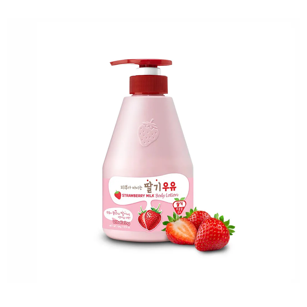 Kwailnara Strawberry Milk Body Lotion Лосьон для тела с ароматом клубничного молока 560g