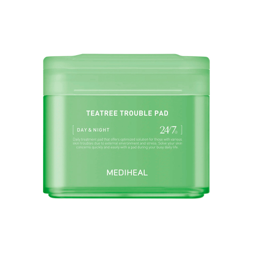 MEDIHEAL Teatree Trouble Pad Противовоспалительные тонер-пэды с чайным деревом и пробиотиками 170ml