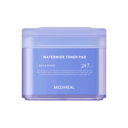 MEDIHEAL Watermide Toner Pad Интенсивно увлажняющие тонер-пэды с ледниковой водой и мочевиной 170ml