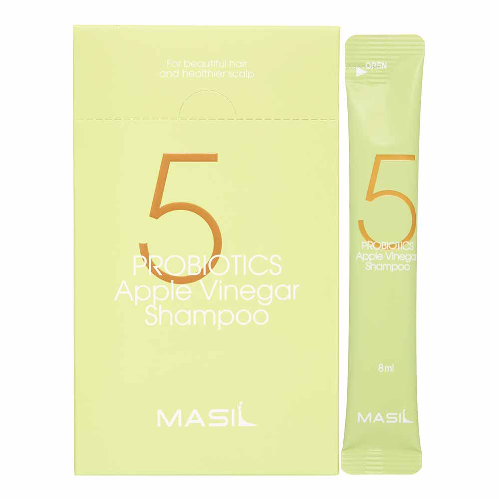 Шампунь против перхоти с яблочным уксусом и пробиотиками Masil 5 Probiotics Apple Vinegar Shampoo 8ml x 20pieces