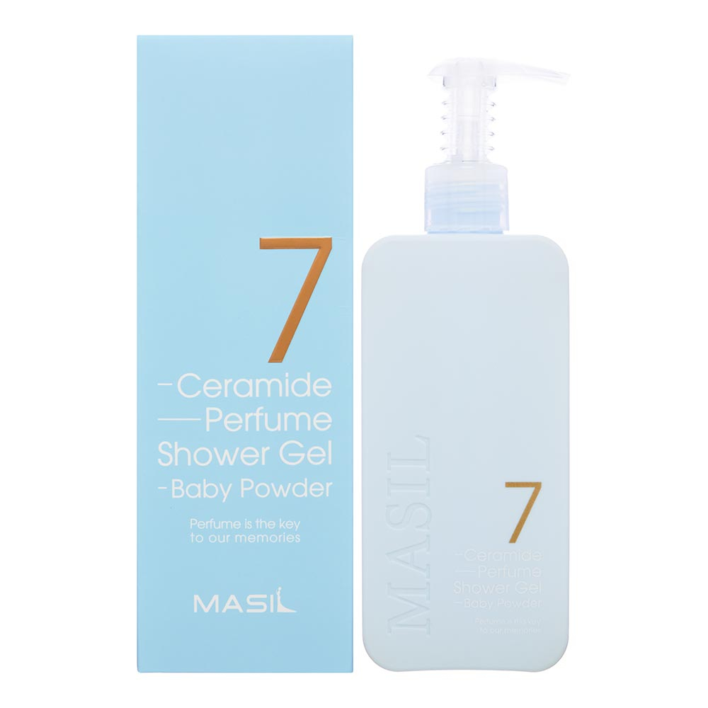 Masil 7 Ceramide Perfume Shower Gel Парфюмированный гель для душа с керамидами и ароматом детской присыпки 500ml