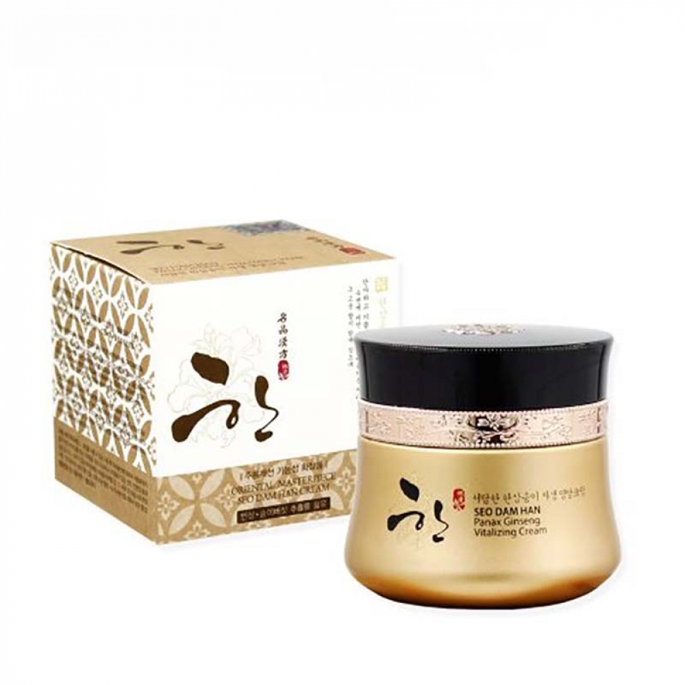 3W Clinic Seo Dam Han Panax Ginseng Vitalizing Cream Восстанавливающий крем для лица с экстрактом женьшеня