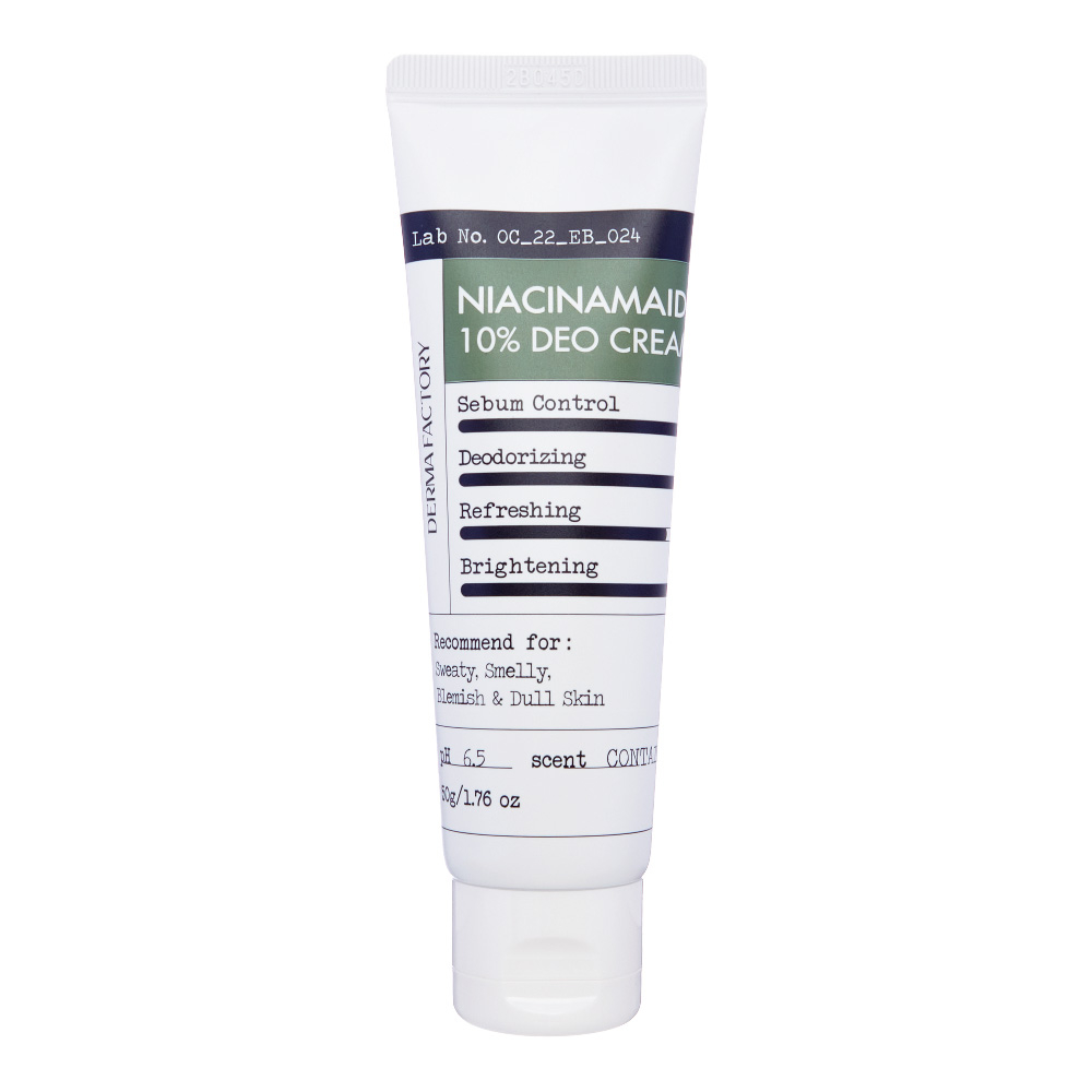 Крем-дезодорант для тела с ниацинамидом Derma Factory Niacinamaid 10% Deo Cream 50g