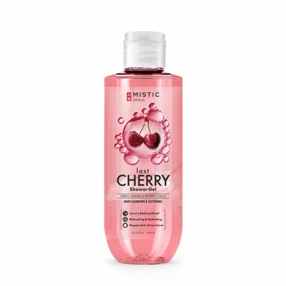 Гель для душа Последняя Вишня с экстрактами солодки и ромашки MISTIC Last Cherry Shower Gel 400ml