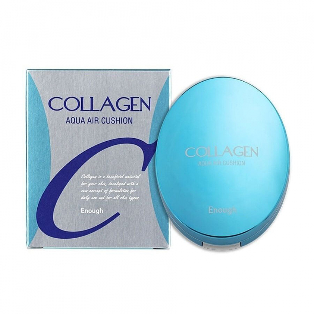 Кушон тональный увлажняющий с коллагеном Enough Collagen Aqua Air Cushion SPF50+ PA+++ 15g N13