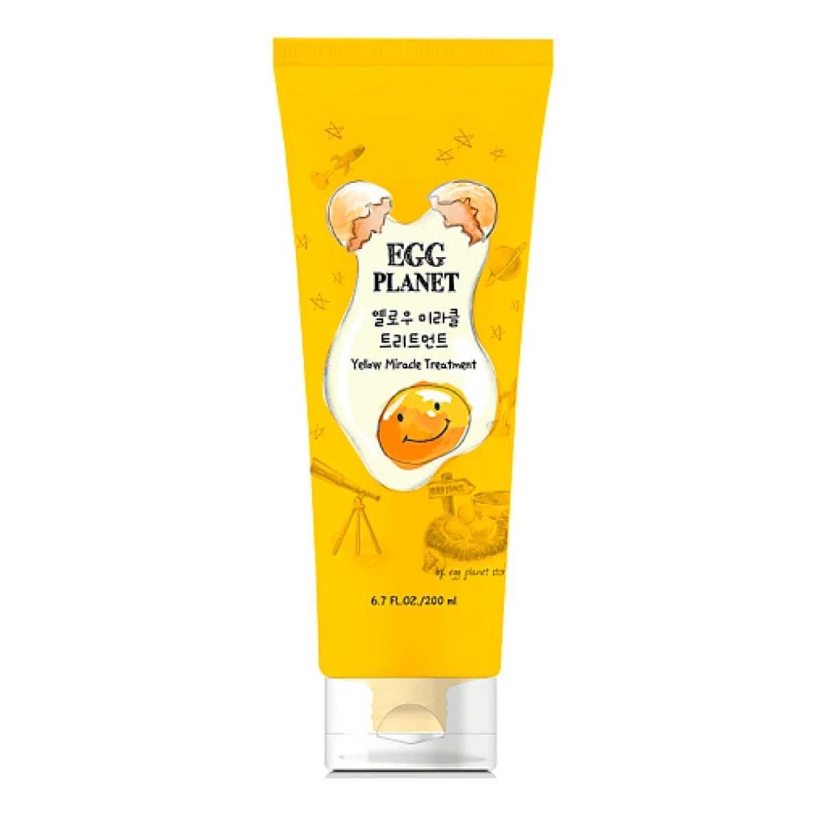 DOORI Egg Planet Yellow Miracle Treatment Маска для волос восстанавливающая с яичным желтком 200ml