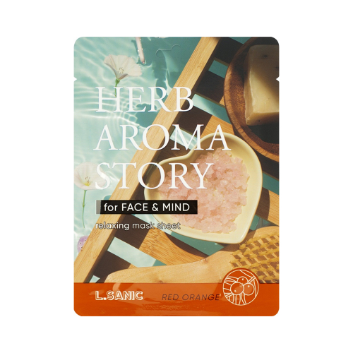 L.Sanic Herb Aroma Story Red Orange Relaxing Mask Sheet Тканевая маска с экстрактом красного апельсина и эффектом ароматерапии 25ml
