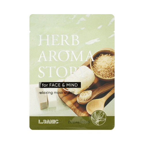 L.Sanic Herb Aroma Story Eucalyptus Relaxing Mask Sheet Тканевая маска с экстрактом эвкалипта и эффектом ароматерапии 25ml