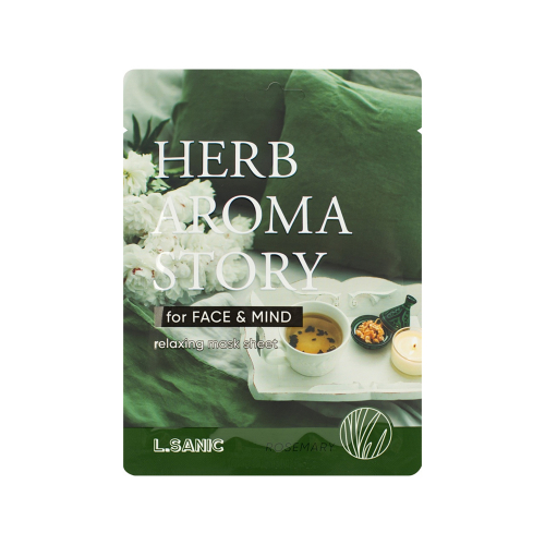 L.Sanic Herb Aroma Story Rosemary Relaxing Mask Sheet Тканевая маска с экстрактом розмарина и эффектом ароматерапии 25ml