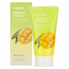 L.Sanic Delicious Mango Soft Cleansing Foam Очищающая пенка для умывания с экстрактом манго 150ml