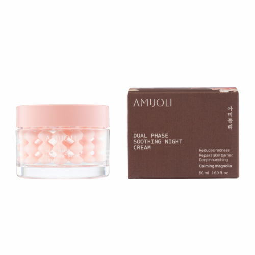 Amijoli Dual Phase Soothing Night Сream Calming Magnolia Капсульный ночной крем для чувствительной кожи с экстрактом магнолии и церамидами 50ml