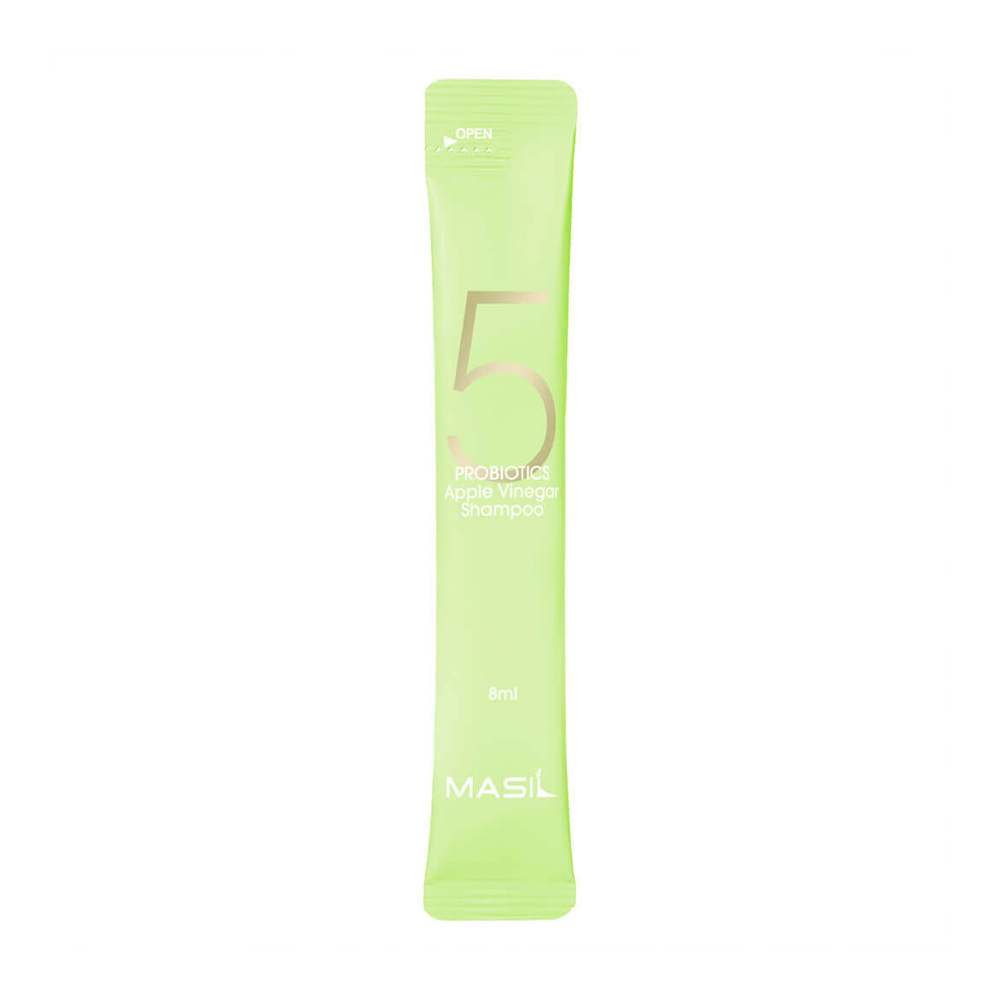 Masil 5 Probiotics Apple Vinegar Shampoo Шампунь против перхоти с яблочным уксусом и пробиотиками 8ml