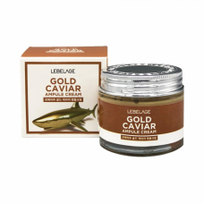 Ампульный крем для лица с экстрактом икры Lebelage Gold Caviar Ampule Cream 70ml
