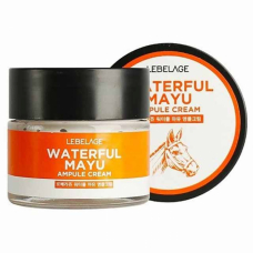 Увлажняющий ампульный крем для лица с лошадиным жиром Lebelage Waterful Mayu Ampule Cream 70ml