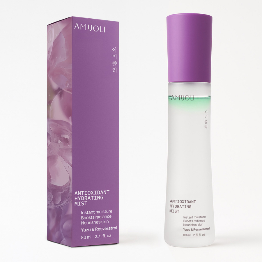 Amijoli Yuzu & Resveratrol Hydrating Antioxidant Mist Увлажняющий антиоксидантный мист-спрей c экстрактом юдзу и ресвератролом 80ml
