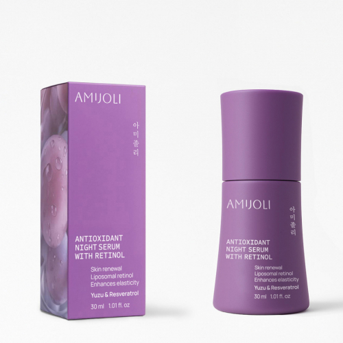Amijoli Yuzu & Resveratrol Night Renew Serum With Retinol Ночная обновляющая сыворотка с ретинолом и экстрактом юдзу и ресвератролом 30ml