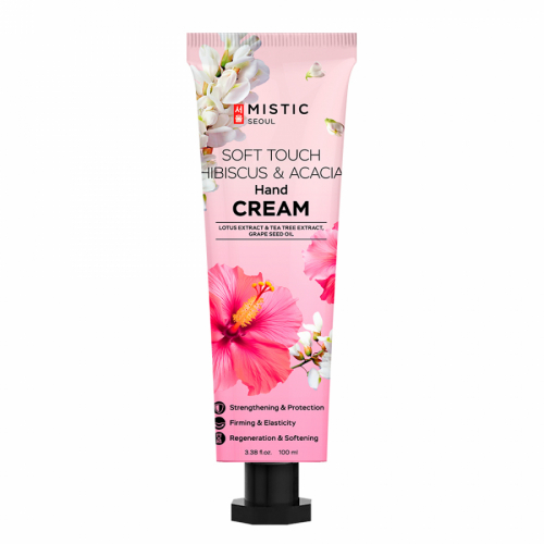 MISTIC Soft Touch Hibiscus & Acacia Hand Cream Крем для рук питательный с антиоксидантным эффектом с экстрактами гибискуса и акации 100ml