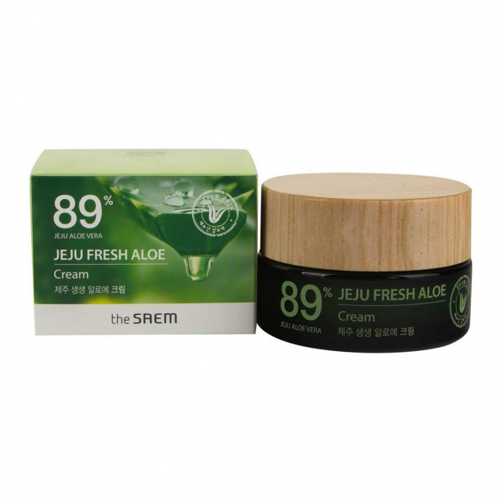 Крем для лица с алоэ THE SAEM Jeju Fresh Aloe Cream 50ml
