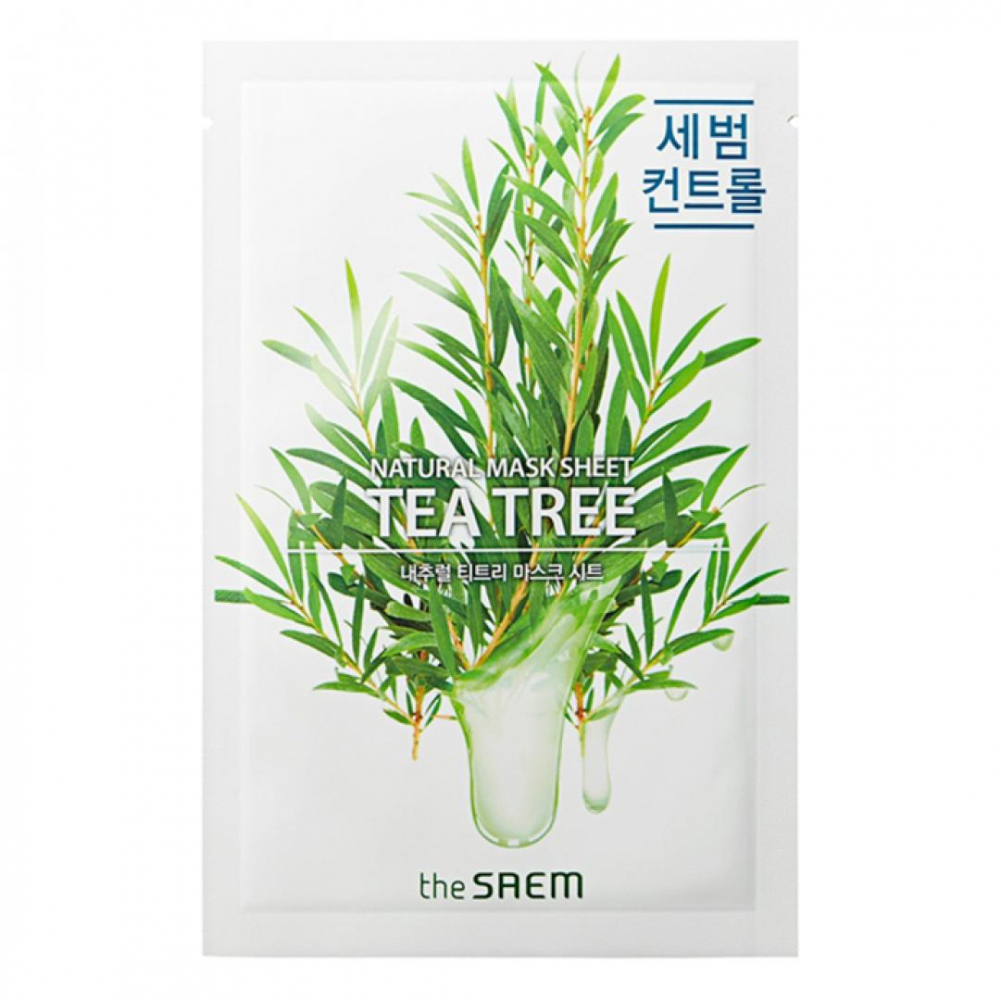 Маска тканевая с экстрактом чайного дерева  the SAEM Natural Tea Tree Mask Sheet 21ml