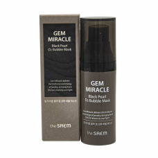 Кислородная маска для лица с экстрактом жемчуга the SAEM Gem Miracle Black Pearl O2 Bubble Mask 10g
