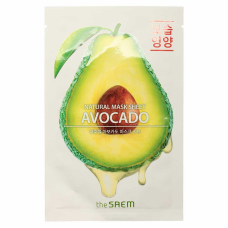 Маска тканевая с экстрактом авокадо The Saem Natural Avocado Mask Sheet 21ml