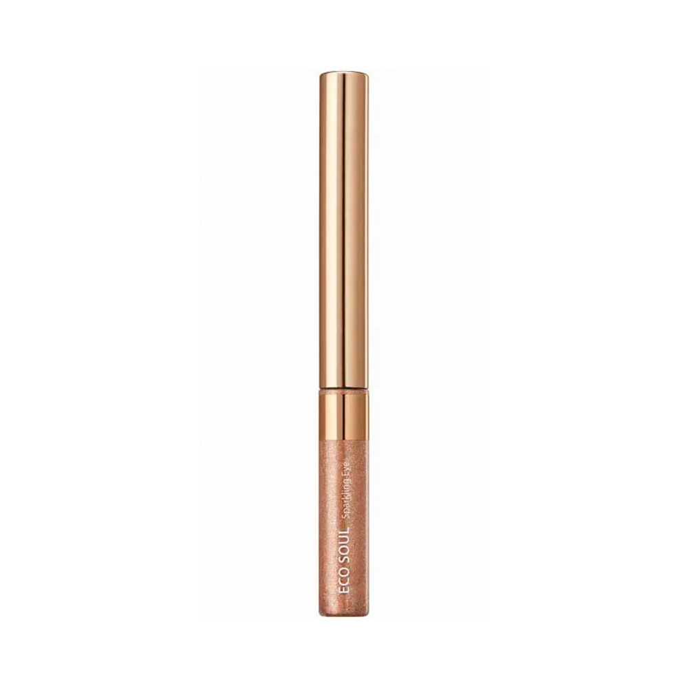 Жидкие тени для глаз сияющие The Saem Eco Soul Sparkling Eye №CR02 Coraliday 2,7g