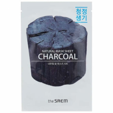 Маска тканевая с древесным углем the SAEM Natural Charcoal Mask Sheet 21ml
