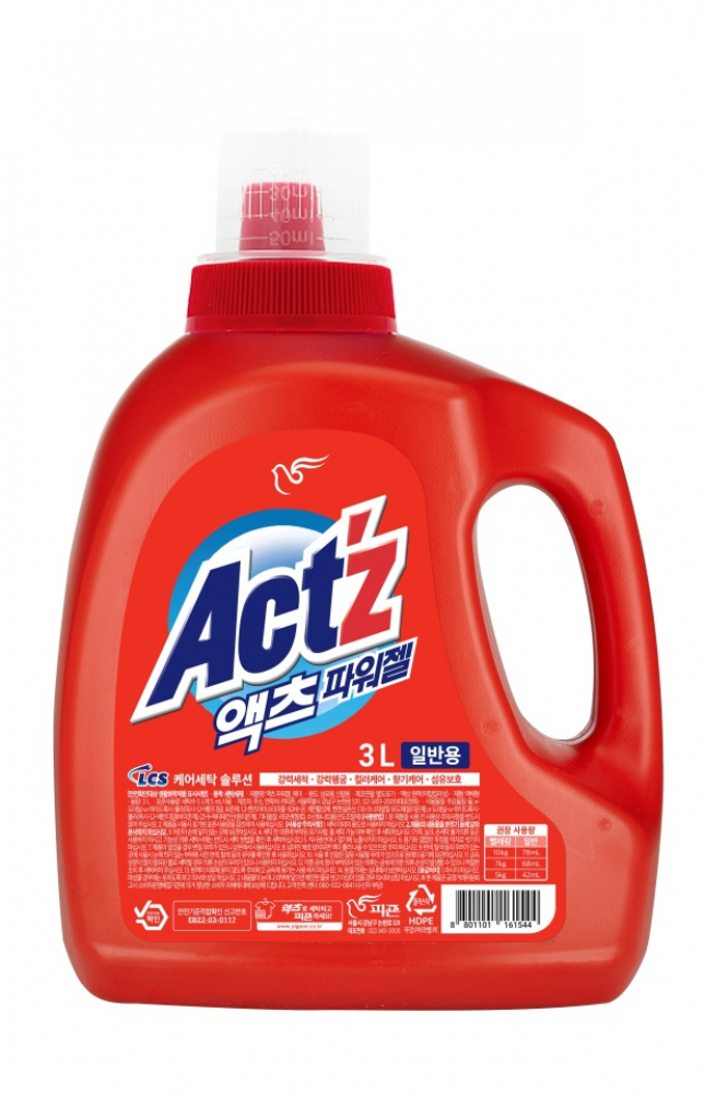 ACT`Z Powergel Top-loading Концентрированный гель для стирки вертикальная загрузка 3000мл