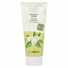 the SAEM СМ Garden Пенка увлажняющая очищаюшая с экстрактом зеленого чая Healing Tea Garden Green Tea Cleansing Foam 150ml