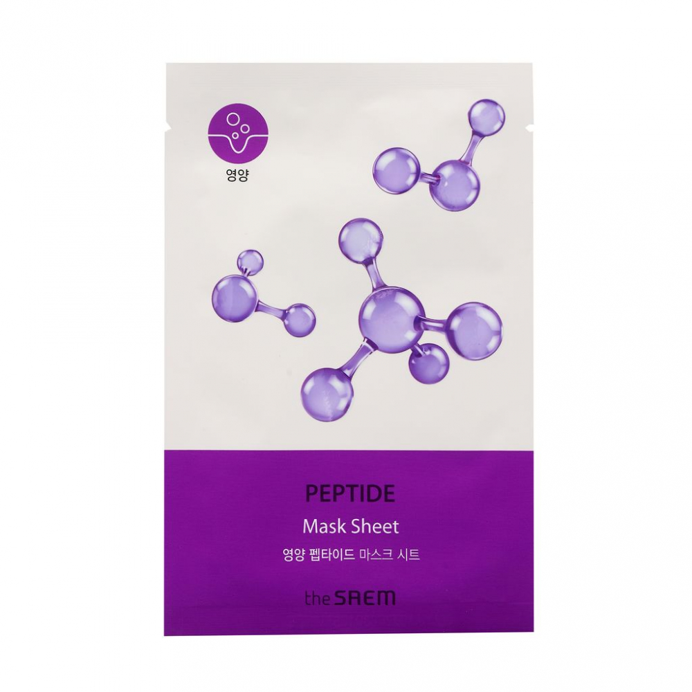 Тканевая маска для лица с пептидами the SAEM BIO SOLUTION Nourishing Peptide Mask Sheet 30g