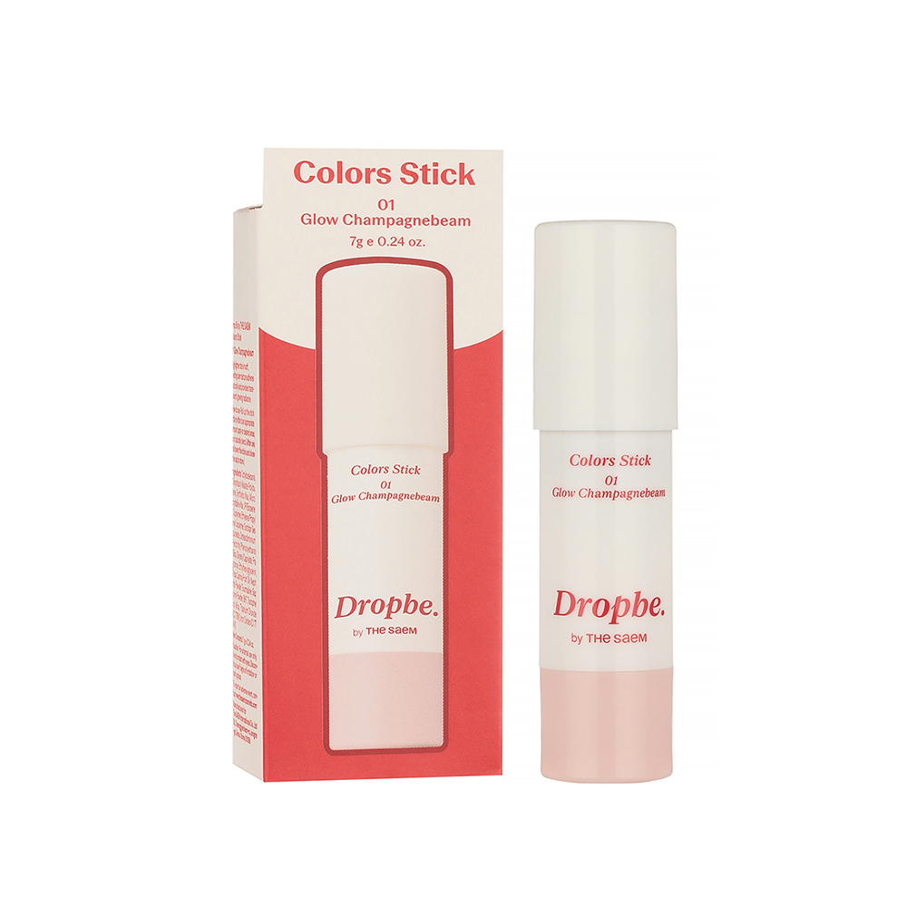 the SAEM Colors Stick 01 Glow Champagnebeam Румяна-хайлайтер в стике сияющие 7g