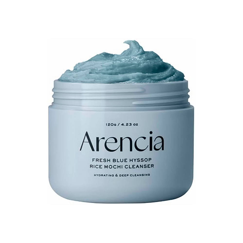 Arencia Fresh Blue Hyssop Rice Mochi Cleanser Пенка для глубокого очищения кожи с глиной 120g