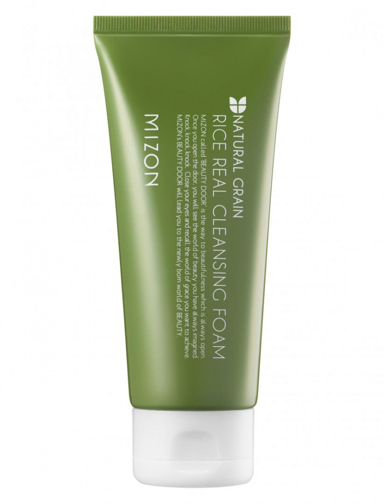 Очищающая пенка для лица с экстрактом рисовых отрубей Mizon Rice Real Cleansing Foam 150ml